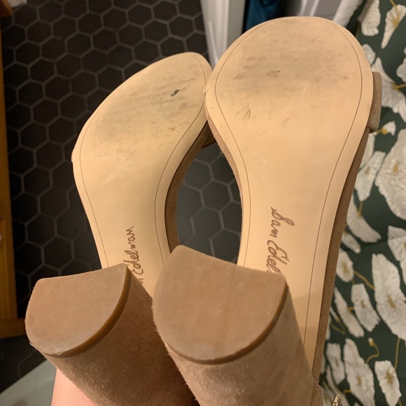 Sam Edelman nude suede 4” block heel - Picture 5 of 5